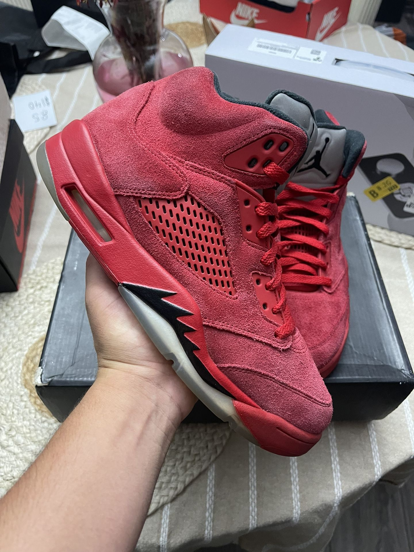 Jordan 5 “Red Suede” Size 8.5