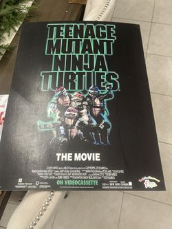 Tmnt Vintage Movie Poster Teenage Mutant Ninja Turtles Old 90’s