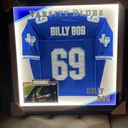 Varsity Blues  Billy Bob Jersey Framed Autograph JSA Certified