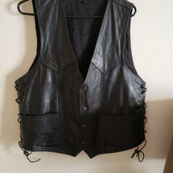 Leather Vest Large 