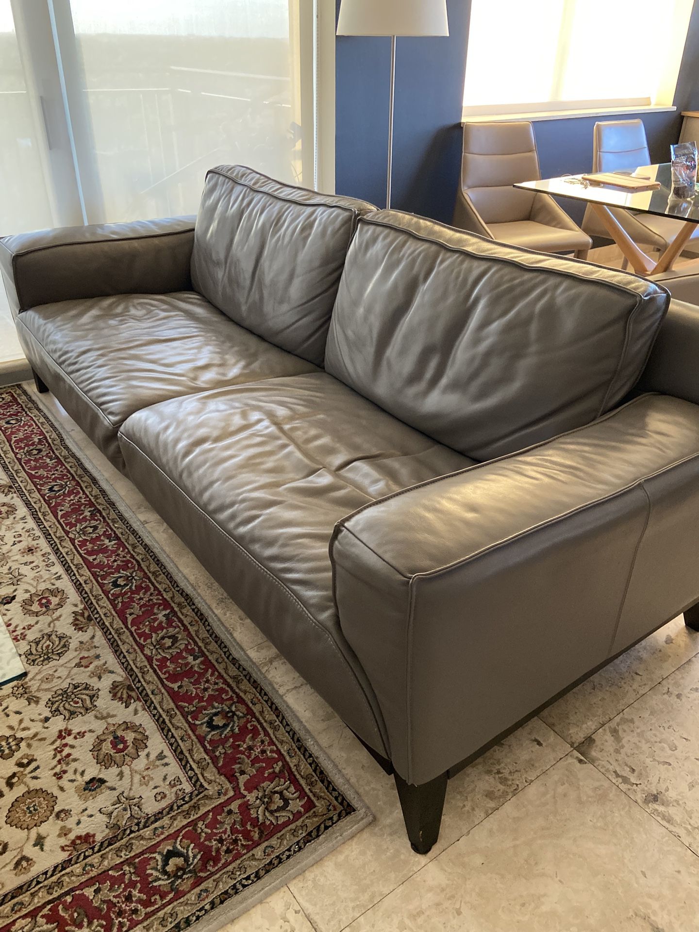 Italian leather Couch Sofa