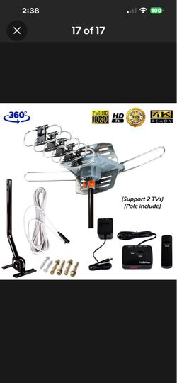 FiveStar Outdoor Rotating TV Antenna 4K HD