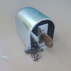 Rare vintage Greenlee 702 padlock and cover