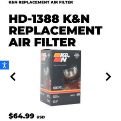 K&N HD-1388 Harley Air Filter