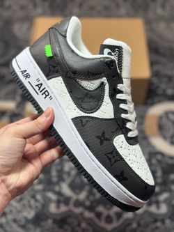 L.ouis Vuitton x Nike Air Force 1'07 LV8 Low BlackWhiteLV Monogram