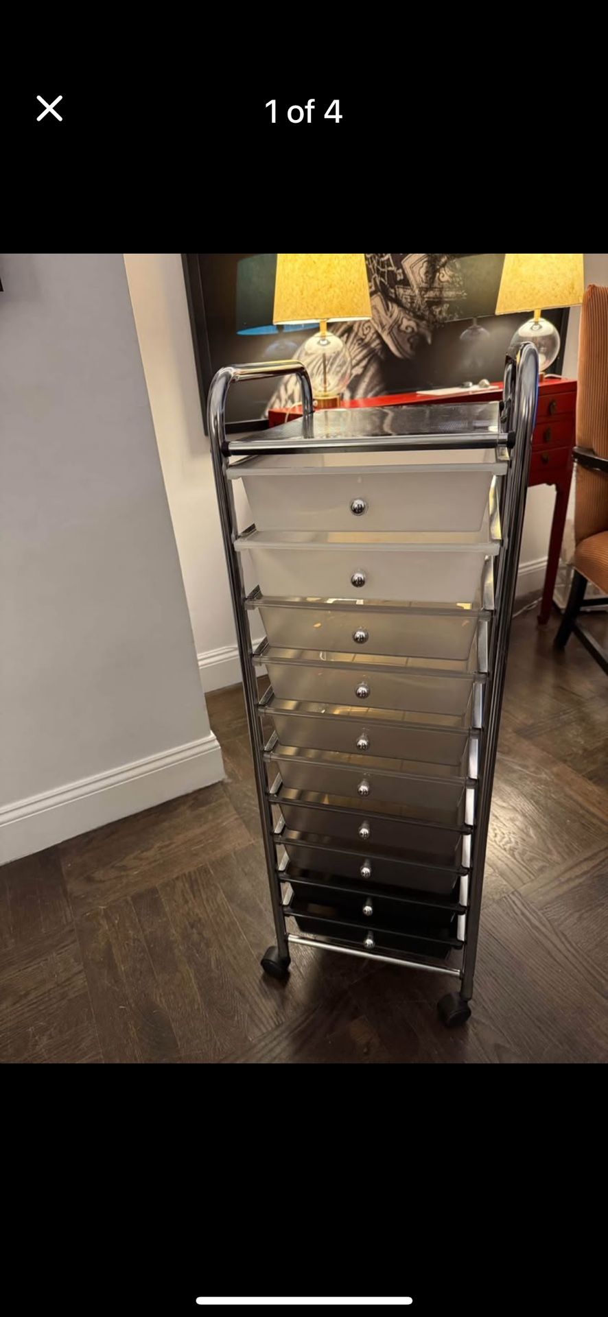 10-Drawer Alloy steel cart x 2