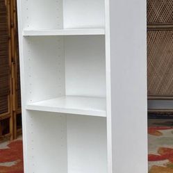 White Shelf with adjustable shelves - 42H x 16W x 11D 