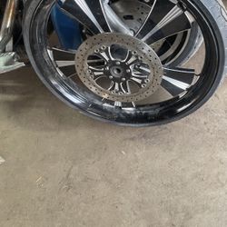 Harley 26 inch Rim An Matching Brake Rotor