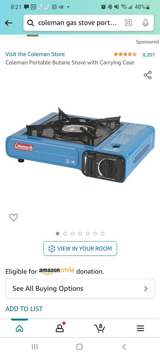 Coleman Portable Butane Stove with Carrying Case