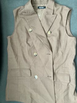 BTFBM Double-Breasted Blazer Vest