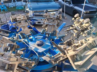 6 color screen printing press