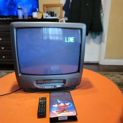 Memorex 19" CRT TV/VCR VHS Combo With Remote
