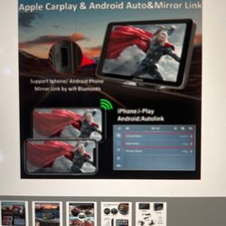 CARPURIDE Car Stereo with Wireless Apple CarPlay&Android Auto,Plug and