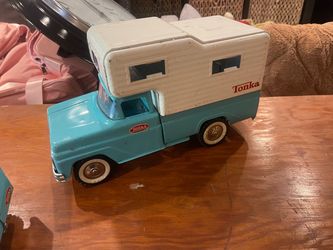 VINTAGE TONKA TRUCK, CAMPER, AND JEEP!!!