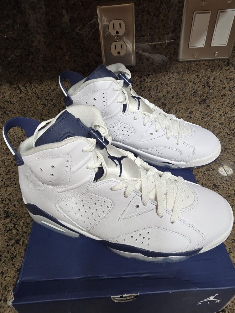 Brand New DS Air Jordan 6 Retro Midnight Navy (2022) CT8529-141 Men's Size 8.5