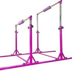 Gymnastics Double Horizontal Fiberglas Bars, Uneven Bars, SS Frame NEW