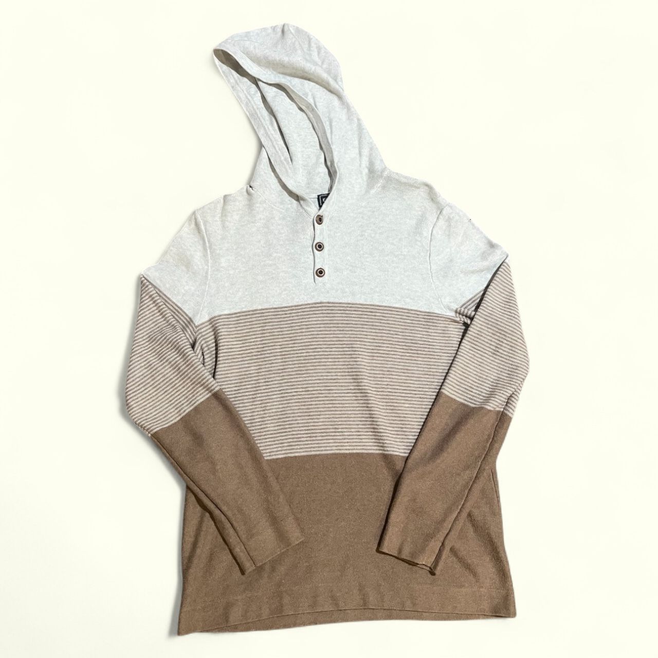 Express Henley Hoodie Light Sweatshirt Men small pullover Pre-Owned