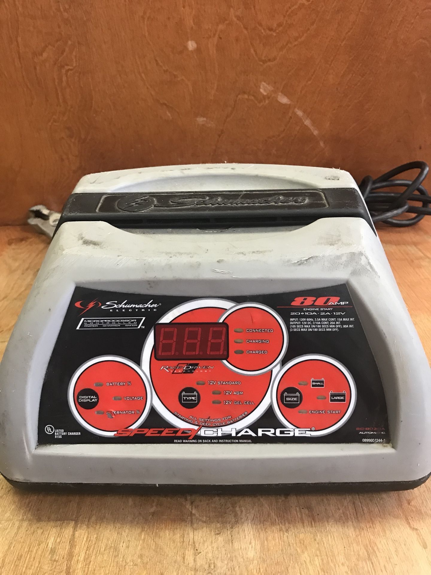 Schumacher SC-8020A Speed Charge Automatic Battery Jumper Charger