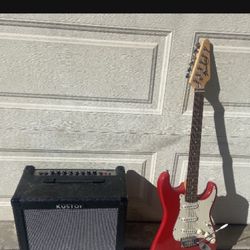 Electric Guitar With Amp And All Wire’s 