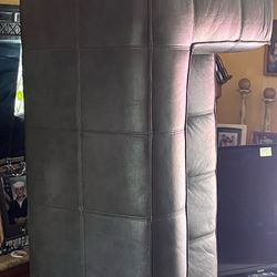 Leather sofa dark green new