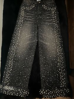 Rhinestone brand pants