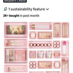 💗 Vtopmart 25-Piece Plastic Drawer Organizers Set – PINK – Multi-Size Storage Trays 💗 🆕 Open Box Brand New — All Pieces Perfectly New!  💰 Price: $