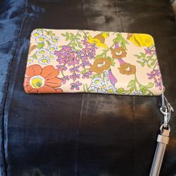Coach Wallet Very Pretty Yellow With Many Colors New