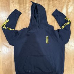 Chrome Hearts Navy Blue/Yellow Hoodie