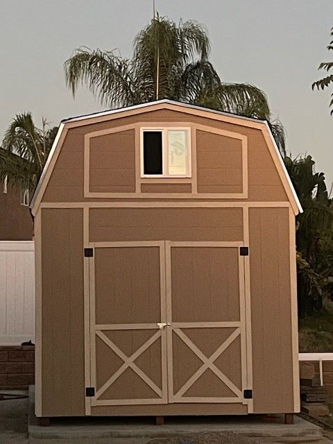 10x12x12 High Barn Style Shed With A Window And A Loft Installed Price $3500