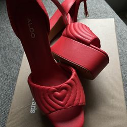 Aldo Red Heels- Size 7.5- New 