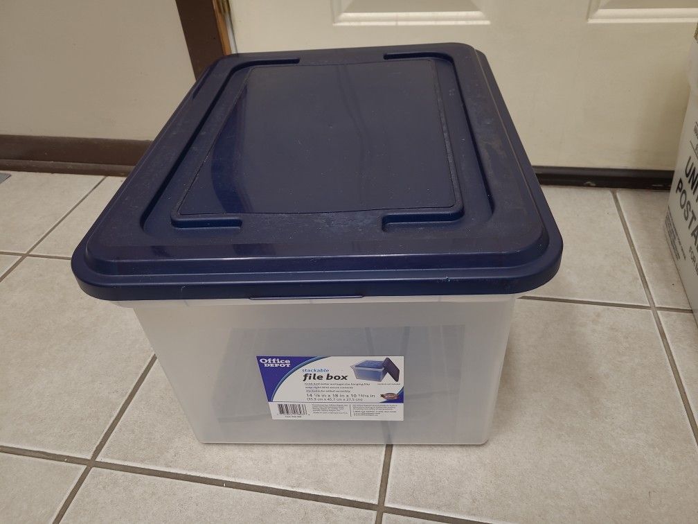 Office Depot Stackable File Box