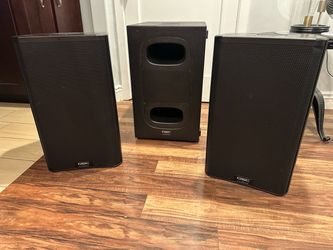 QSC 2.1 Live Sound Rig: (2) K12.2 Speakers + (1) KS112 Sub