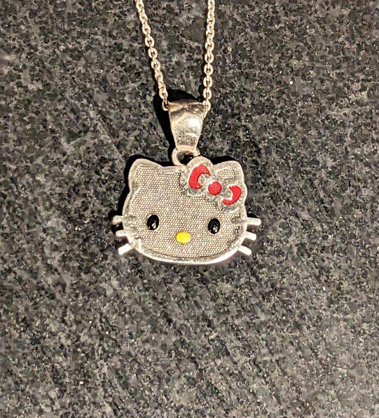 Hello Kitty Sterling Silver Necklace