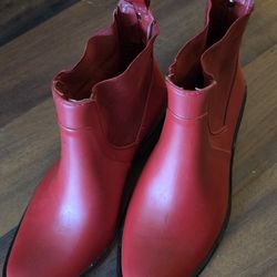Girls Kate Spade NY Red Rubber Boots 4/5 M 