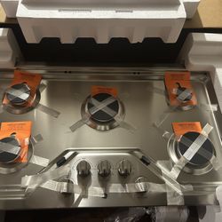 Gas 5 Burner Counter Top Stove 