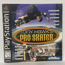 Tony Hawks Pro Skater PlayStation One Manual 
