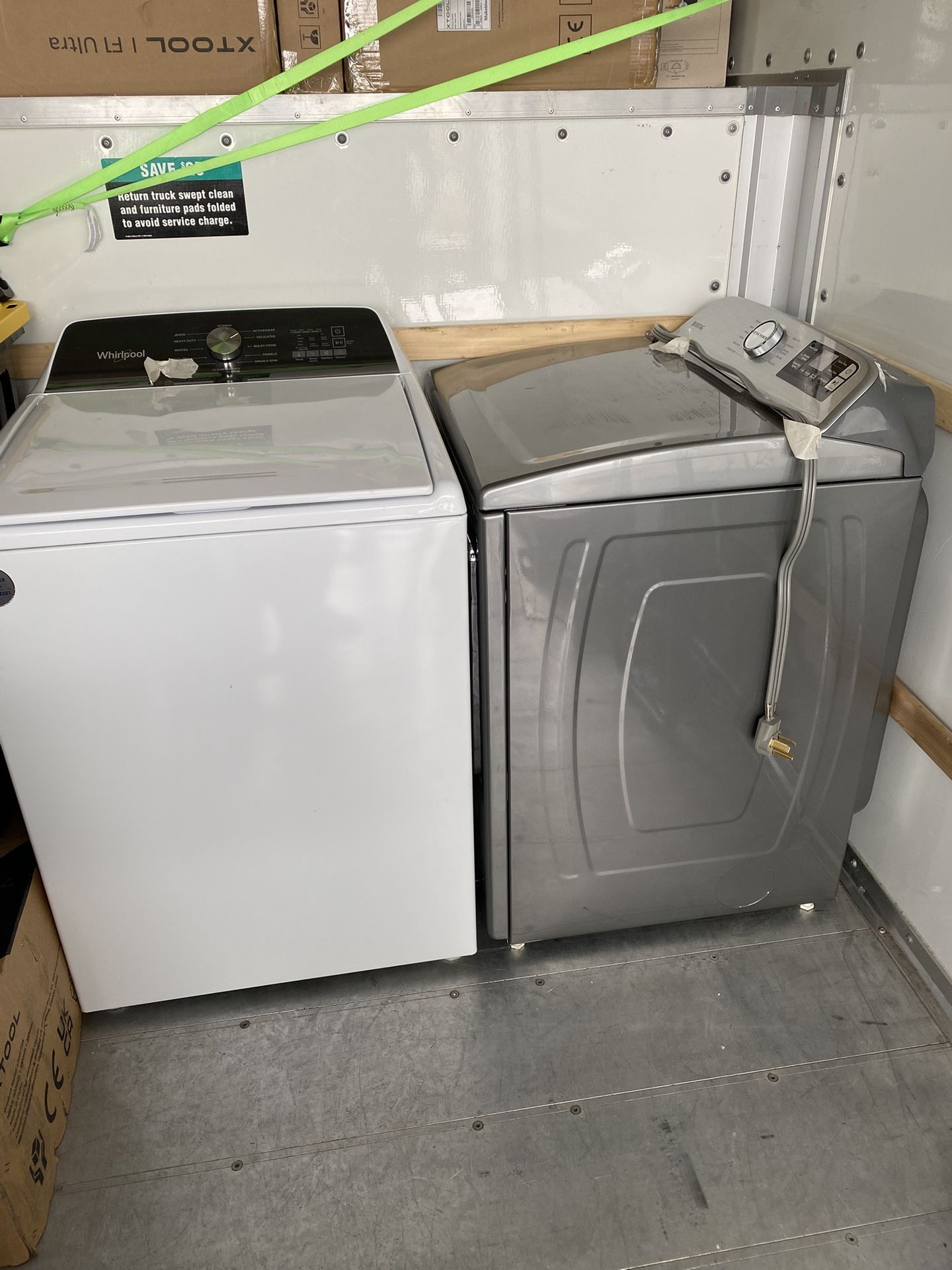 Washer and dryer