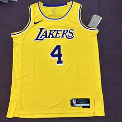 Dalton Knecht Los Angeles Lakers Gold Jersey Mens #4 Large Rookie