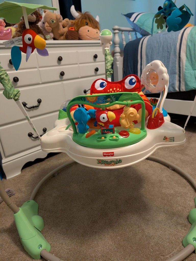 Fisher Price Rainforest Jumperoo Baby Bouncer