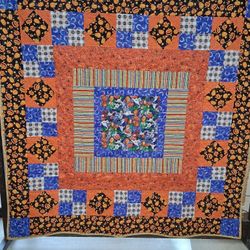 Hand Made Halloween Quilt 