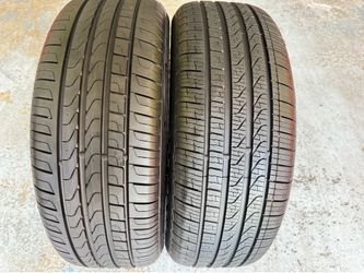 Two Tires 225/50/18 Pirelli Cinturato P7 Runflats like new with 90-95% Left BMW MERCEDES