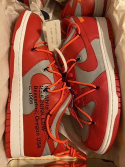 Red Nike Dunk Low Off White sz 10.5