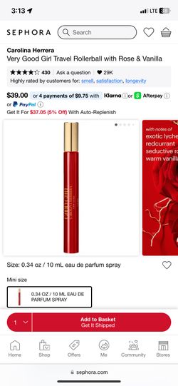 Good Girl Perfume Travel Size