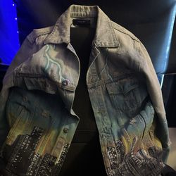 Amiri Dragon City Trucker Jacket