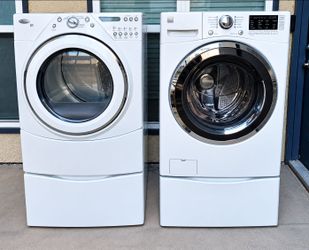 Whirlpool Duet Dryer & Kenmore Elite Washer  With Pedestals - Must Sell This Week
