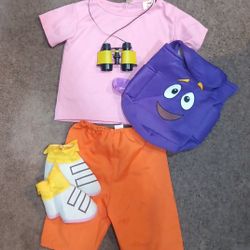 Dora Halloween Costume Size 4-5
