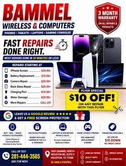 We repair any phone no matter the condition