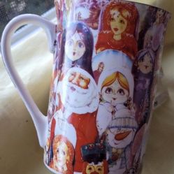 Russian Matryoshka Porcelain Coffee Mug – MATRESHKA Collection – 