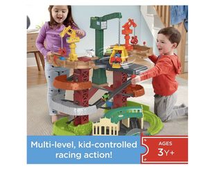 Thomas & Friends Multi-Level Toy Track Set, Trains & Cranes Super Tower