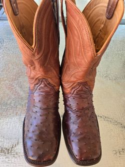 Tecovas ostrich boots 11